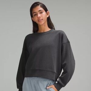 Lululemon Ribbed Softstreme Perfectly Oversized Cropped Crew